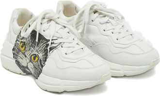 Gucci Sneakers Rhyton in pelle - Bianco