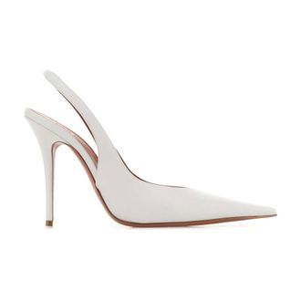 Amina Muaddi Pumps, female, White, Size: 11 US Anok Sling 105