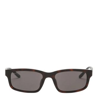 Balenciaga Gafas de sol rectangulares diarias - Accessories - Hombre - Marr&oacute;n - ONE SIZE