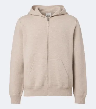 Allude Sudadera con capucha de punto de lana y cachemir