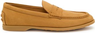 Tod's Gomma Leggero Nubuck Loafers - Tan - 40 (IT40 / UK7)