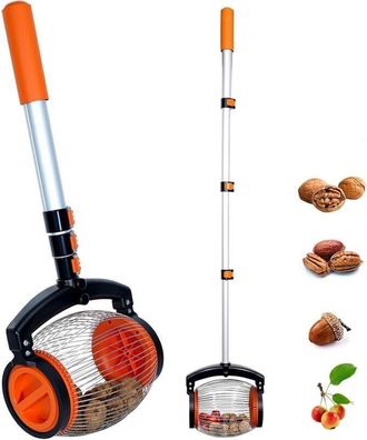 OEM Cosechadora Telesc&oacute;pica, Ajustable De 65 A 115 Cm, Con Pr&aacute;ctica Abertura Lateral Para Nueces, Casta&ntilde;as Y Cangrejos De R&iacute;o, Ideal Para Jardines Y Campo