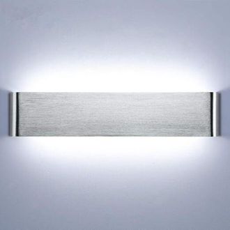 OEM Aplique De Pared Interior De 40 Cm, L&aacute;mpara Led De Aluminio De 18 W Y 6000 K Para Dormitorio, Pasillo, Sala De Estar E Iluminaci&oacute;n De Escaleras -crezu