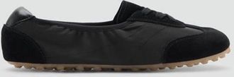 Mango Sneaker combinate crosta di cuoio nero - Donna - 36 - MANGO