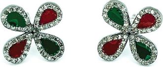 Arthur Marder Fine Jewelry Silver 0.35 Ct. Tw. Diamond Earrings