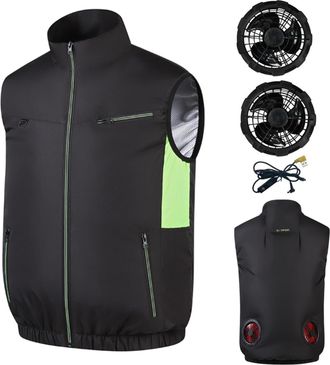 Generic Japanese Fan Jacket, Japanese Cooling Fan Jacket, Noraui Storm Fans Jackets, Cooling Vest for Working, Outdoor Activities (UK, Alpha, XL, Regular, Reg