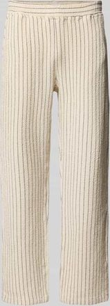 Les Deux Hose mit Strukturmuster Modell Houston in Offwhite, Gr&ouml;&szlig;e XXL