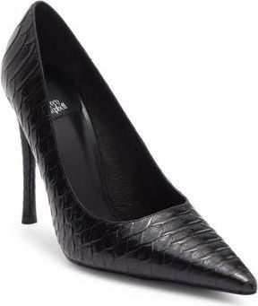 Jeffrey Campbell Good Luck Pump in Black Snake at Nordstrom Rack, Size 8.5