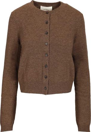 Lisa Yang Cardigan Karia Knitwear Marrone-Donna
