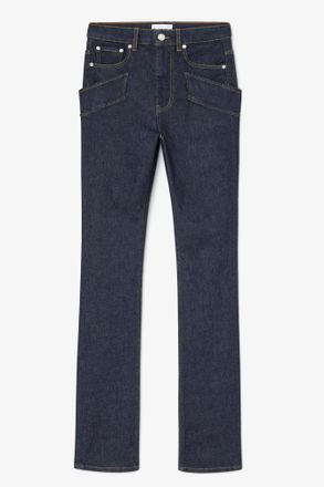 Ganni Navy Skinny Jeans in Stretch Denim - Size 24W/33L Organic Cotton