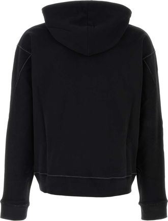 Moschino Mens Black Cotton Sweatshirt Fantasianero Exterior: Felpe Sweater