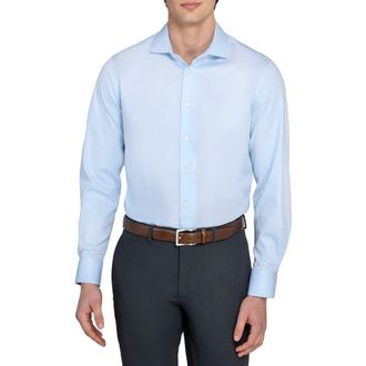 W.R.K Slim Fit Solid Reworked Dress Shirt in Light Blue at Nordstrom, Size 16.5 - R