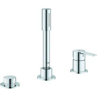 GROHE Combinaci&oacute;n De Ba&ntilde;era Lineal Grohe De 3 Orificios Para Una Mano