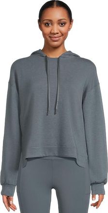 Travis Mathew Skyloft Soft Hood Womens Coat Heather Dark Slate : 2XL, Elastane/Polyester/Viscose