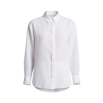 PESERICO Peserico, Shirts, female, White, Size: XS Fringed Shirt