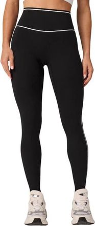 Fabletics The No-Seam PureLuxe TLC Legging in Black/classic White at Nordstrom, Size Xx-Large