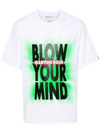 Martine Rose logo-print cotton T-shirt - White