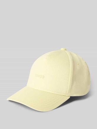 HUGO BOSS Basecap mit Logo Detail aus reiner Baumwolle in Hellgelb, Gr&ouml;&szlig;e 1