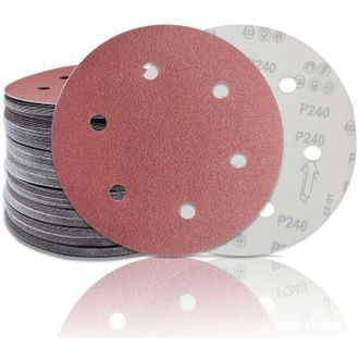 OEM Disco Abrasivo De 225 Mm (20 Unidades), Disco De Lijado De Grano 80 Para Lijadoras De Cuello Largo, Amoladoras De Paneles De Yeso De 6 Orificios, Pape