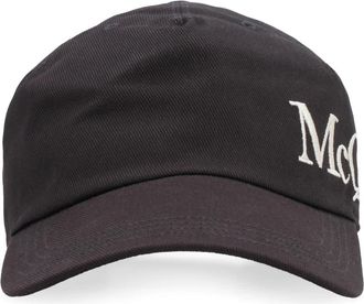 Alexander McQueen Logo Baseball Cap - Heren - Petten - Zwart - S - Katoen - Accessoires