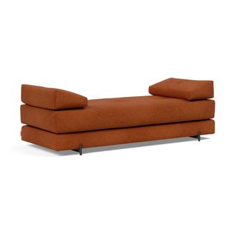 Innovation Sigmund Indu Schlafsofa, 200 x 84 cm, burnt orange (595 Corduroy)