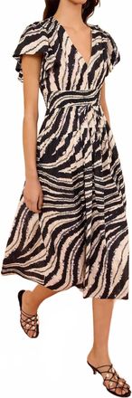Ulla Johnson Lyria Cotton Dress In Shibori Wave