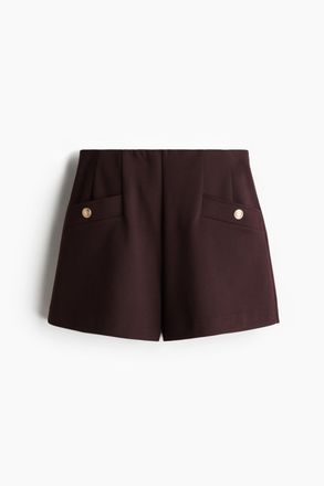 H&M Shorts aus Interlock-Jersey - Brown