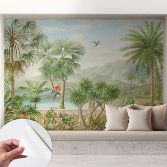 Tulup Carta Da Parati Autoadesiva - Impermeabile - Murale Da Parete - Decorazione Murale - Paesaggio Esotico 208x146 Cm