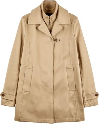Fay Trench con alamari - Marrone