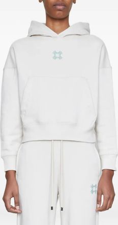 Amiri embroidered hoodie - women - Fabric - S - White