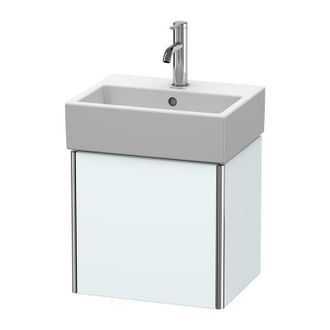 Duravit Duravit Xsquare Vanity Unidad De Pared 43.4x34.0 Cm, 1 Puerta, Bisagra A La Derecha, Para Lavabo Vero Air 072445, Color (frente/cuerpo): Azul Claro Ma