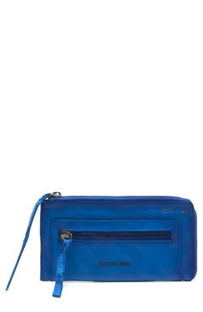 Free People We the Free Emerson Leather Wallet in Sapphire at Nordstrom