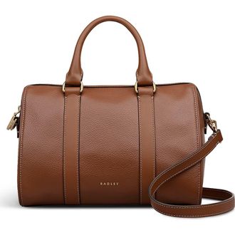 Radley London Noble Alley Medium Ziptop Satchel Bag in Cognac at Nordstrom Rack