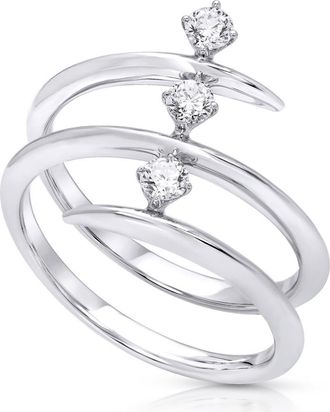 Hueb Diamond Wrap Ring in 18K White Gold at Nordstrom, Size 7
