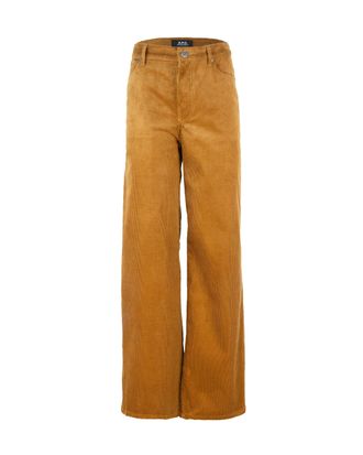 パンツ A.P.C. Woman Pants Brown COHHOF09181 CAF Elisabeth pants | Corduroy | A.P.C. Ready-to-Wear