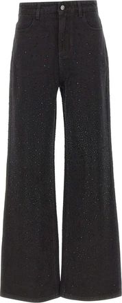 Twentyfourhaitch Mujer, Vaqueros, Negro, Talla: W26