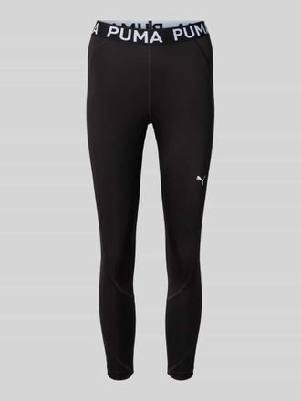 Puma Leggings mit Logo-Print Modell Strong in Black, Gr&ouml;&szlig;e XS
