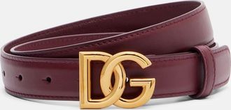 Dolce & Gabbana DG leather belt