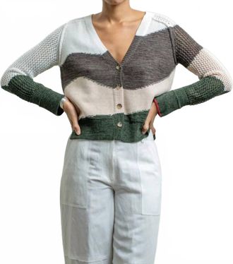 Raquel Allegra Matisse Knit Cardigan In Neutral