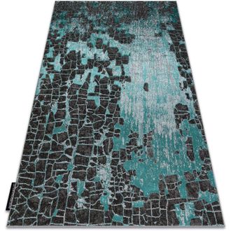 RugsX Rugsx - Alfombra De Luxe Moderna 2079 Vintage - Structural Verde / Antracita Green 180x270 Cm