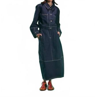 Henrik Vibskov Dusk Jacket In Navy Denim