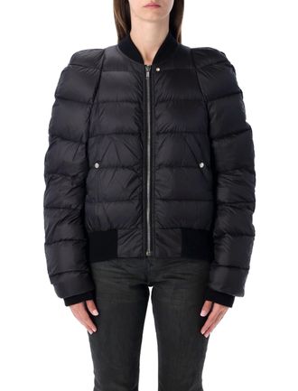 Rick Owens Black New Flight Cropped Down Jacket