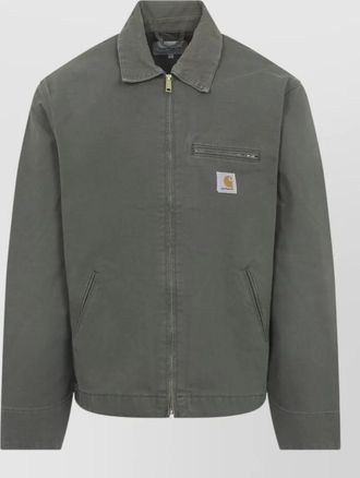 Carhartt Work in Progress detroit collared jacket front and side pockets