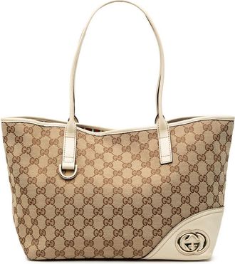 Gucci Pre-owned Gucci GG Canvas New Britt Tote 8ESVGZOOTQPH7V5X