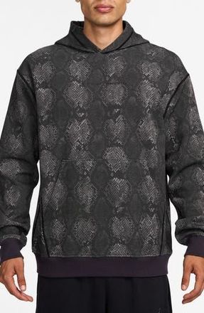 Nike Jordan Sport Dri-FIT Fleece Hoodie in Black/Black at Nordstrom Rack, Size Medium