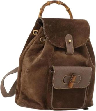 Gucci Pre-owned Backpacks, female, Brown, Size: ONE SIZE Pre-owned Backpack