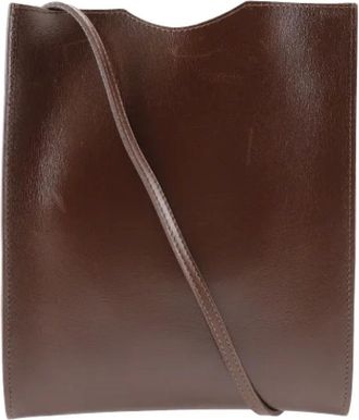 Hermès Pre-owned Cross Body Bags, female, Brown, Size: ONE SIZE Pre-owned Leather crossbody-bags