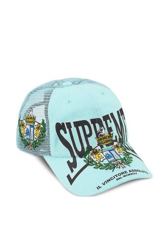 SUPREME logo cap - Blue