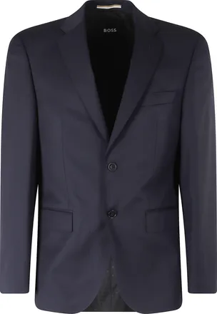 BOSS Blue Jeckson Flap Pockets Two Vents Wool Blazer