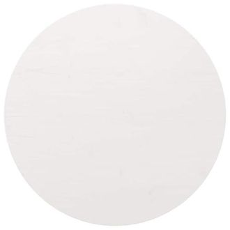 vidaXL Dessus de Table Remplacement de Table Rechange Table Basse Table de Salle &agrave; Manger Restaurant Caf&eacute; H&ocirc;tel Blanc &Oslash;90x2,5 cm Bois de Pin Massif